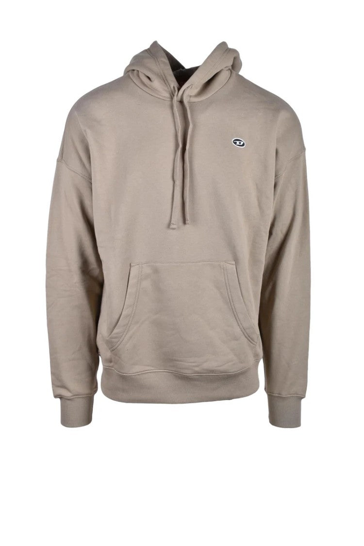 Diesel Beige Relaxed Cotton Sweatshirt
