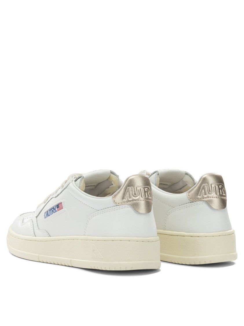 Autry Low-Top Leather Sneakers With Sleek Slip-On Design