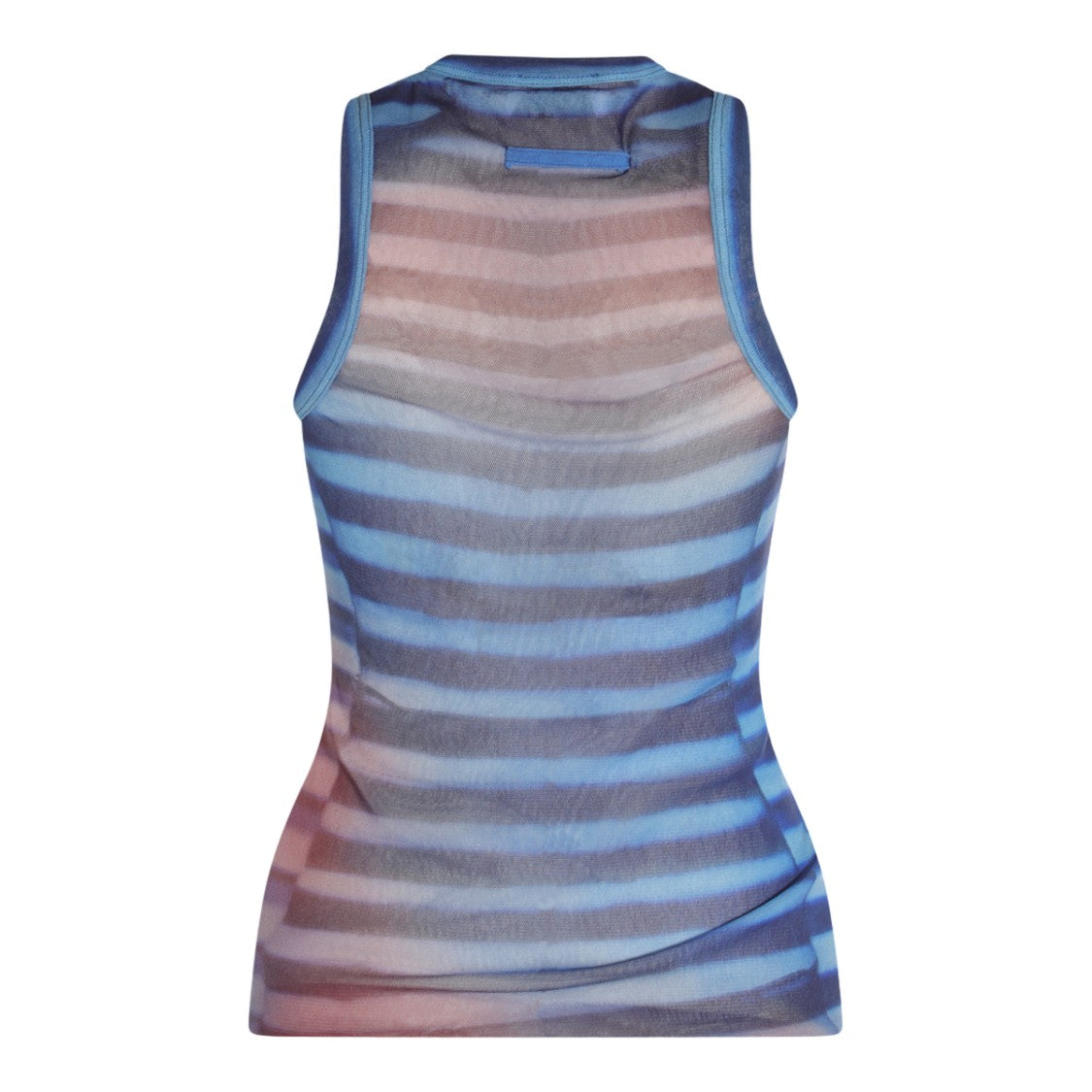 Jean Paul Gaultier Fitted Sleeveless Top With Gradient Stripes