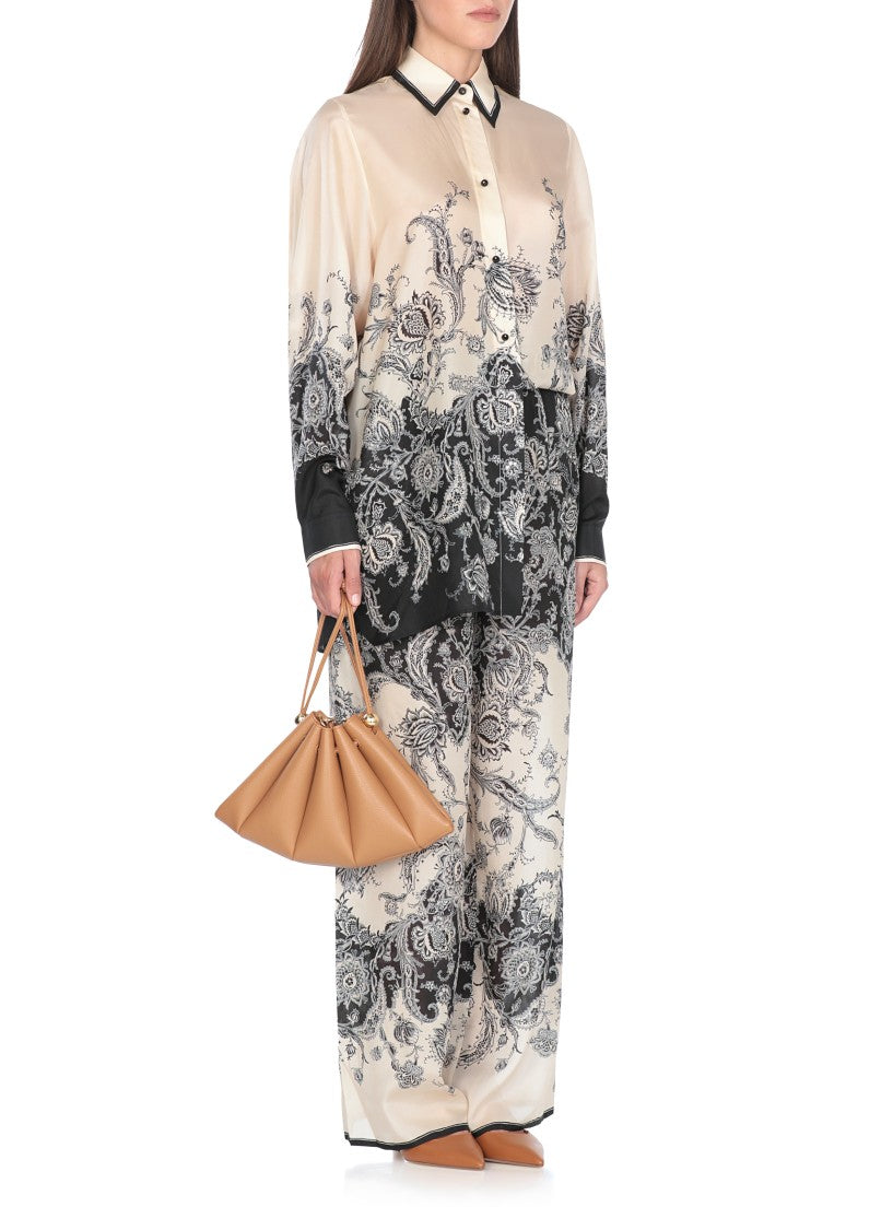 Zimmermann Ivory Silk Pants