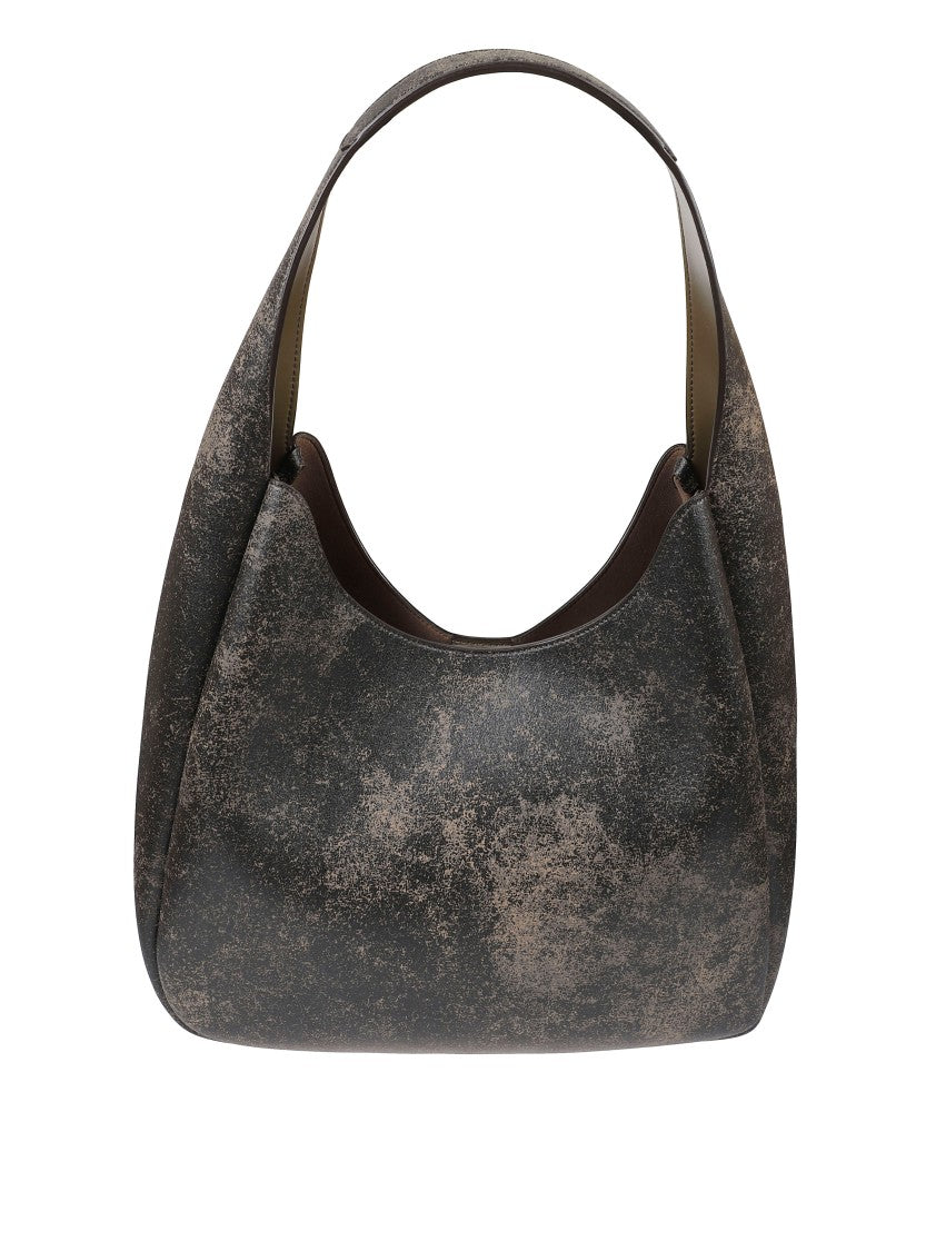 Stella Mccartney Textured Black Slouchy Bag