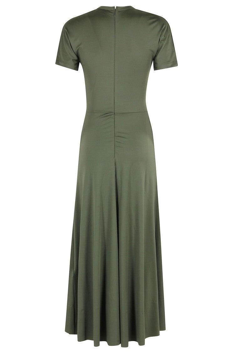 Victoria Beckham Gathered Waist T-Shirt Midi Dress