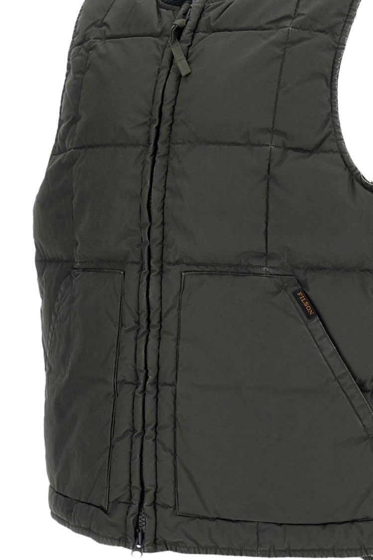 Filson Green Heritage Vintage Wash Down Cotton Vest