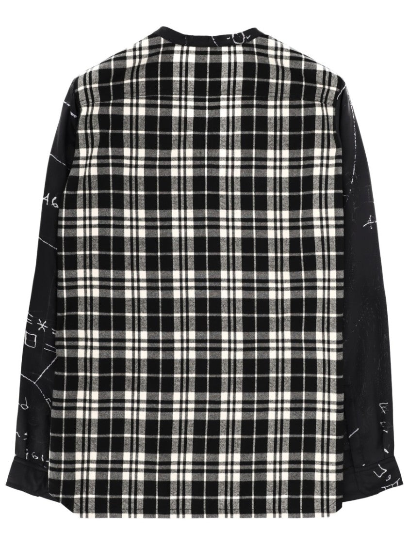 Rick Owens Larry Fogpocket Viscose-Blend Abstract Shirt