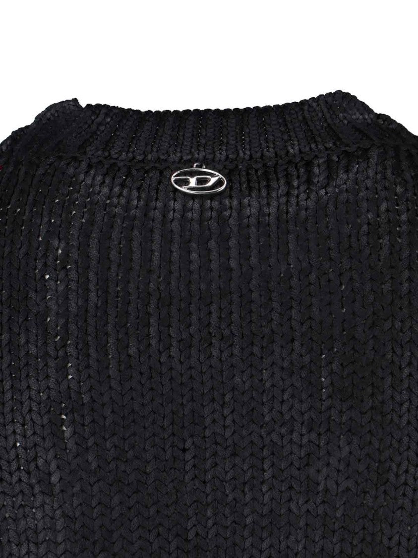 Diesel 'Miccha' Crop Sweater – Black