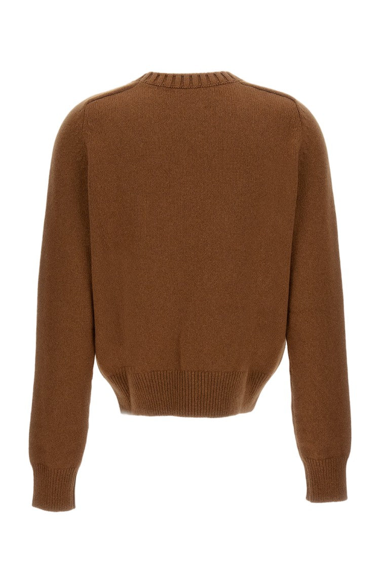 Khaite Crewneck Sweater With Ribbed Hem