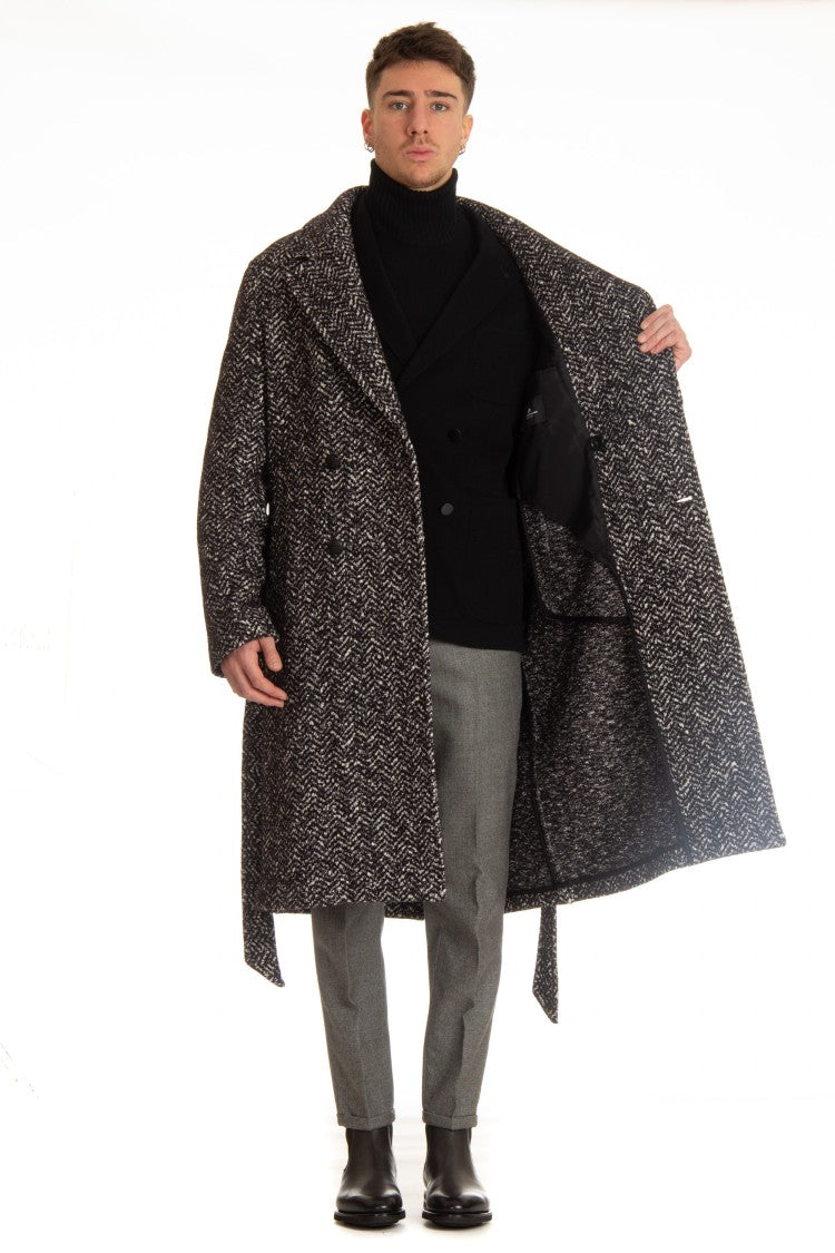 Tagliatore Royce Wool-Cotton Double-Breasted Coat
