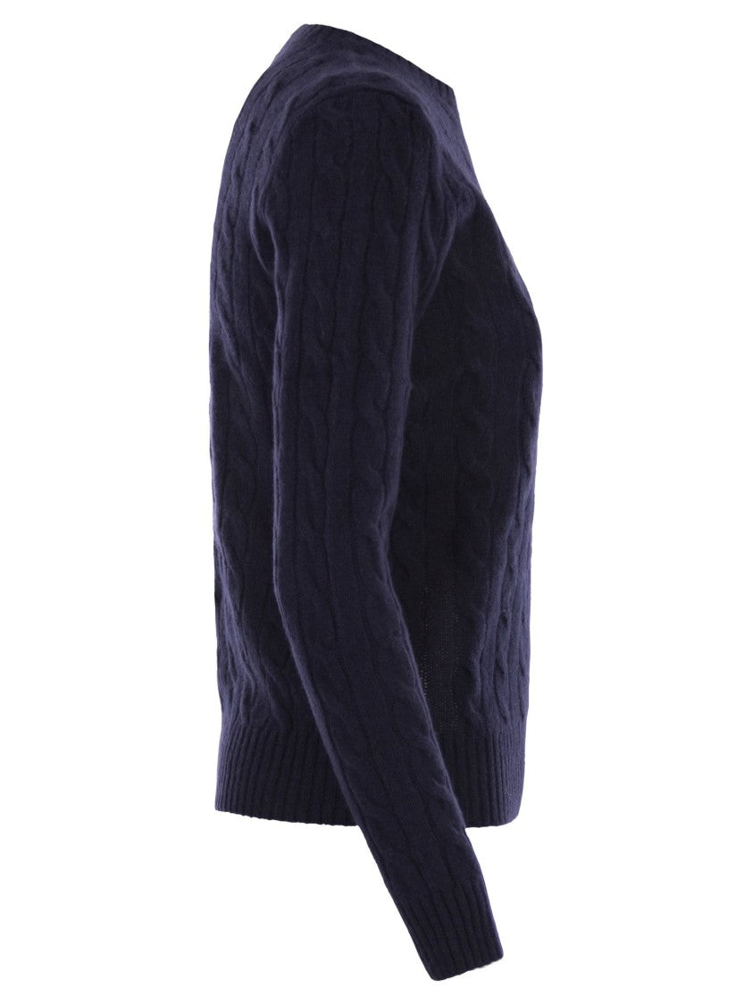 Polo Ralph Lauren Plaited Wool And Cashmere Crew-Neck