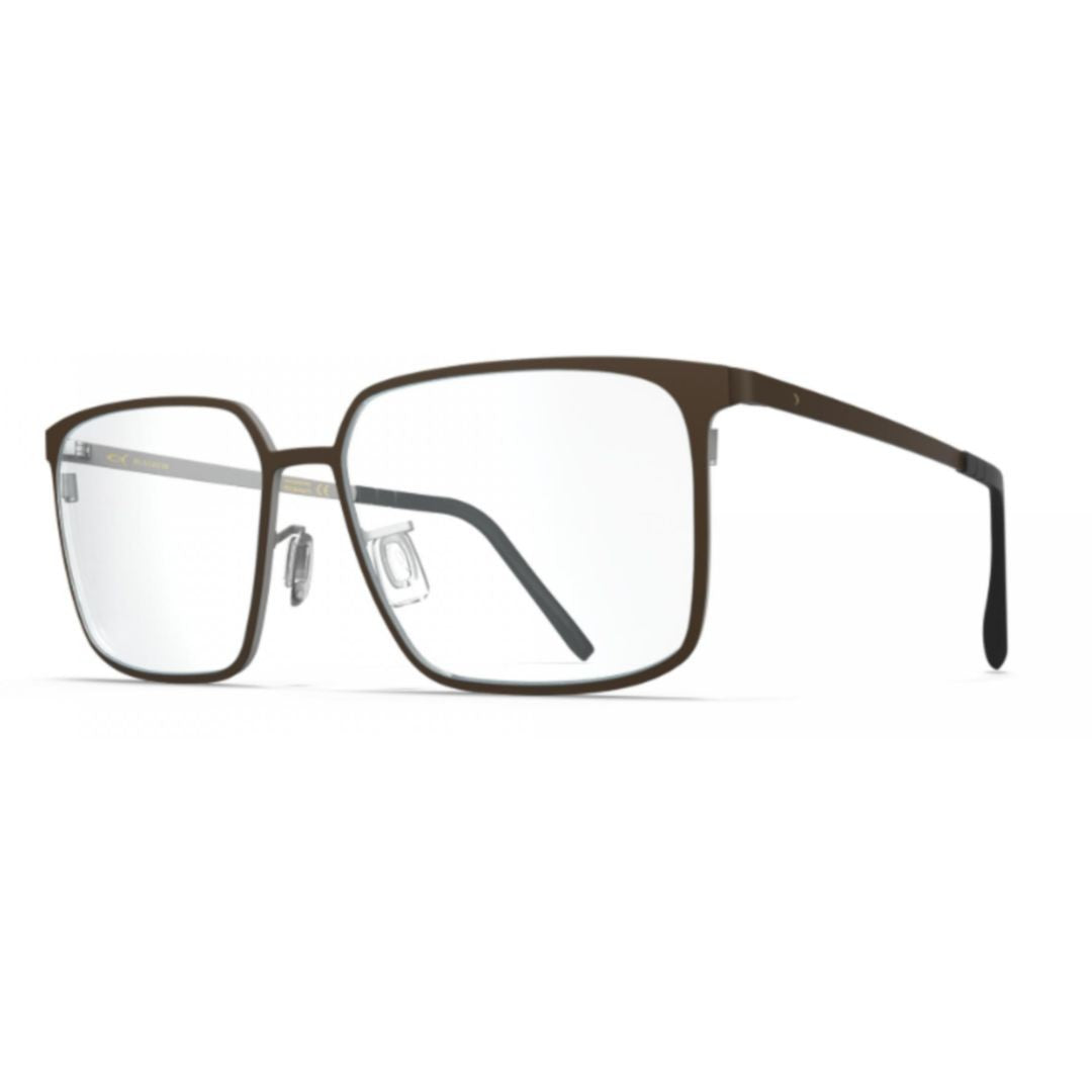 Blackfin Bf1083 Cobalt Rectangular Beta-Titanium Eyeglasses With Adjustable Nose Pads