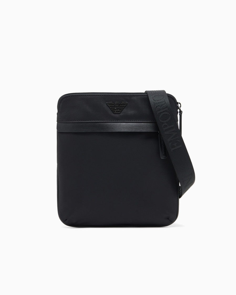 Emporio Armani Compact Crossbody Bag With Recycled Nylon