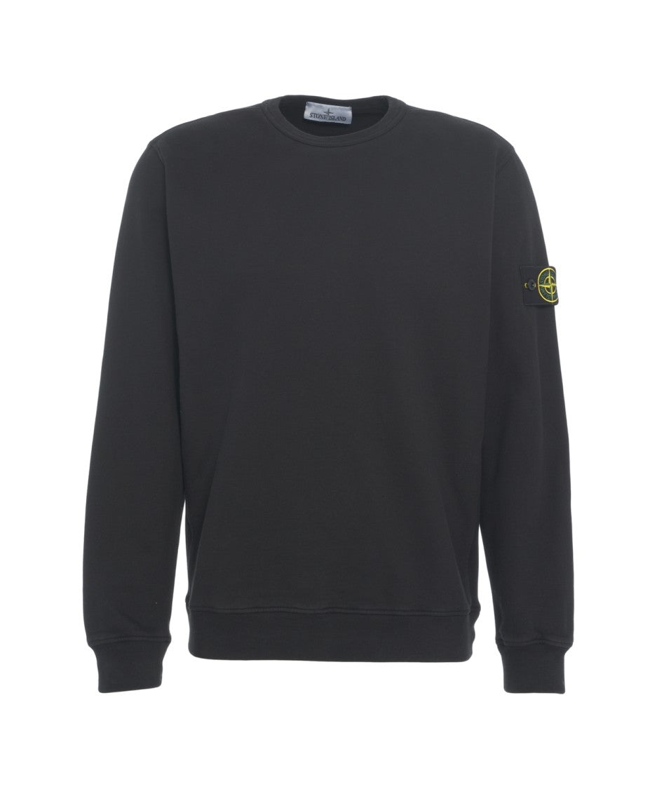 Stone Island Classic Fit Black Sweatshirt