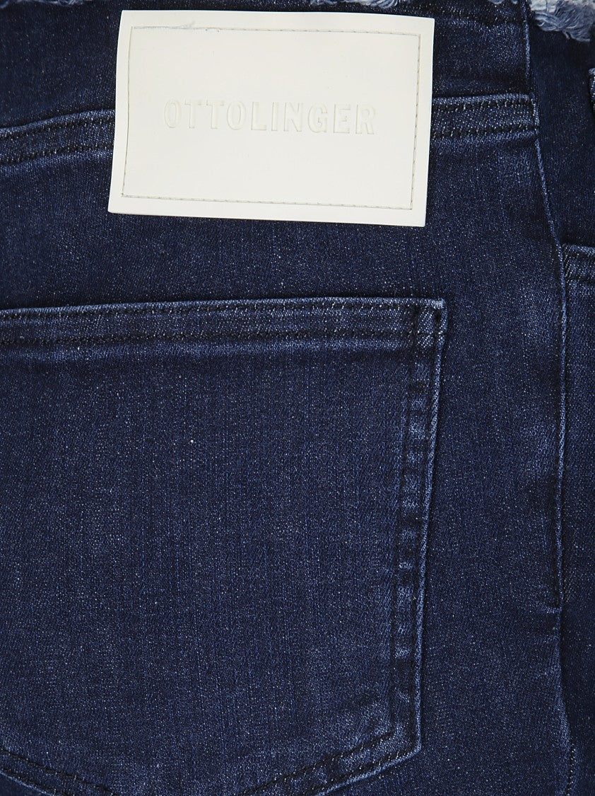 Ottolinger Denim Trousers With Fringed Profile