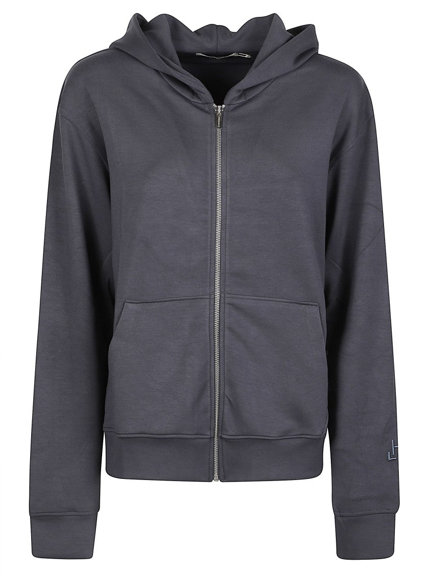 Hinnominate Hoodie Full Zip Viscose-Blend Sweatshirt