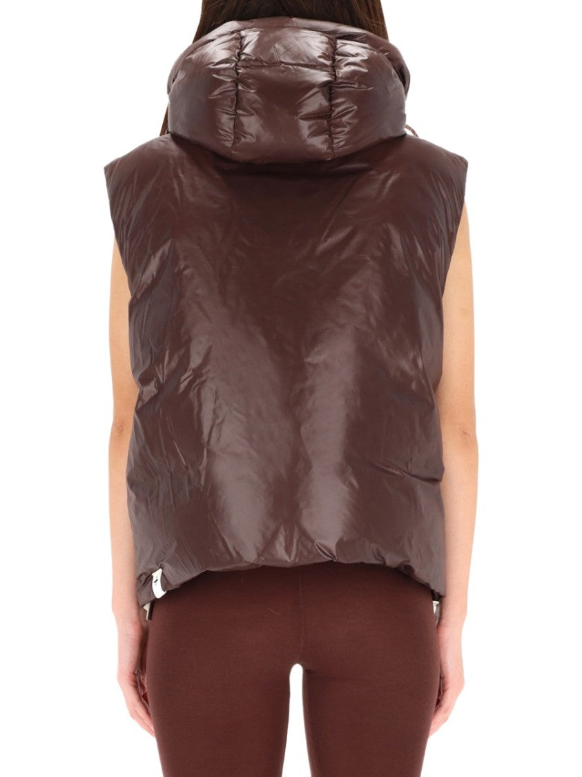 Jil Sander Glossy Quilted Sleeveless Padded Vest