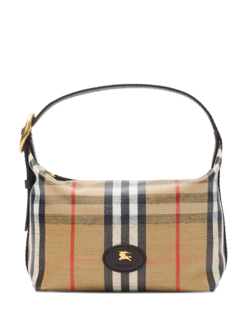 Burberry Rectangular Handbag With Classic Check Pattern