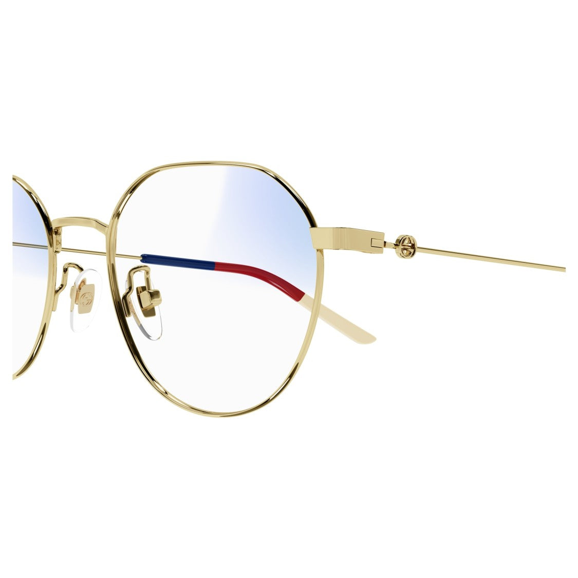 Gucci Gg0684s Gold Metal Geometric Eyeglasses