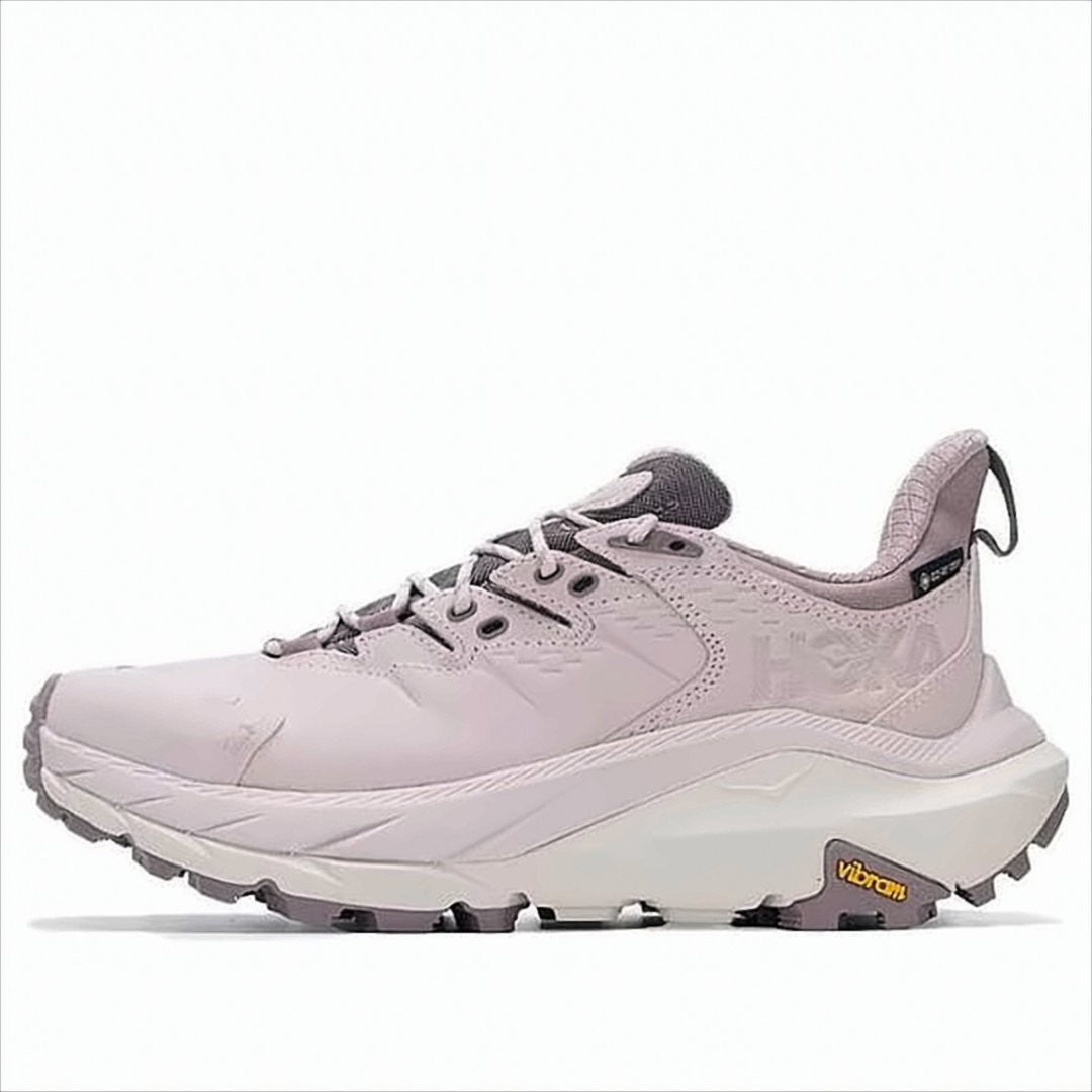 Hoka Light Pink Nubuck And Gore-Tex Trail Sneakers