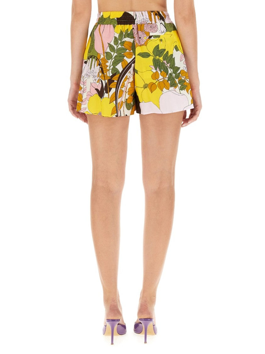 La Double J Floral Print Shorts