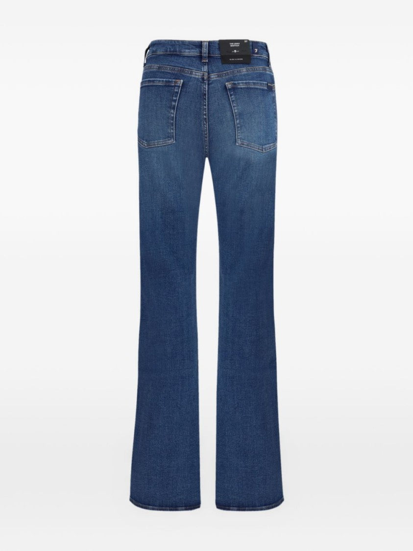 7 For All Mankind Medium Wash Slim Illusion Bootcut Jeans