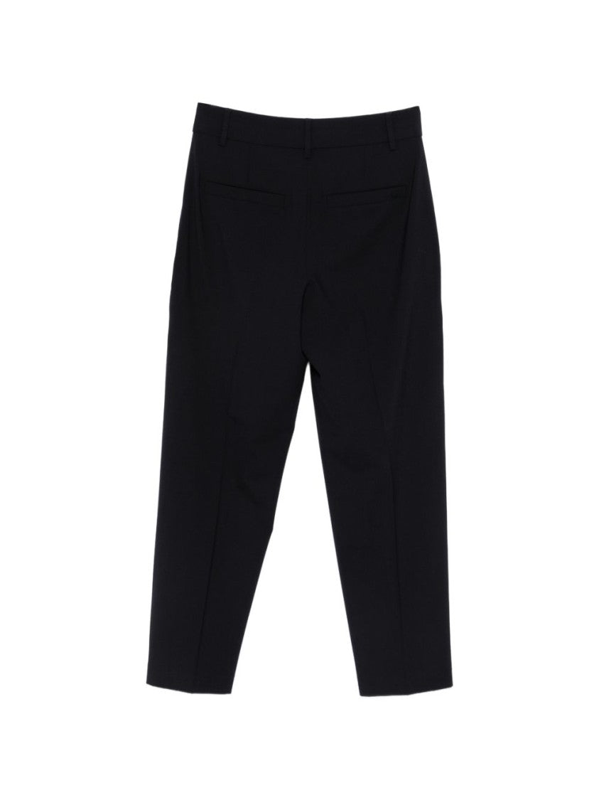 Seventy Sergio Tegon Tailored Black Trousers With Concealed Fastening