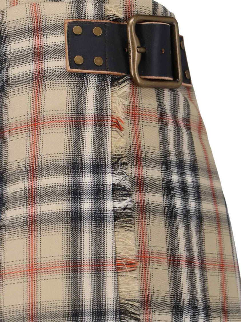 Burberry "Check" Mini Kilt – Beige