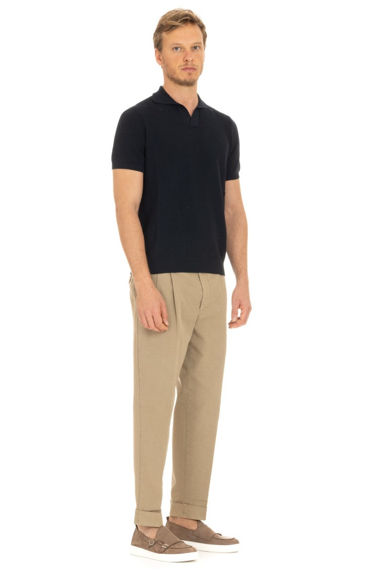 Drumohr Lintz Cotton Short Sleeve Polo