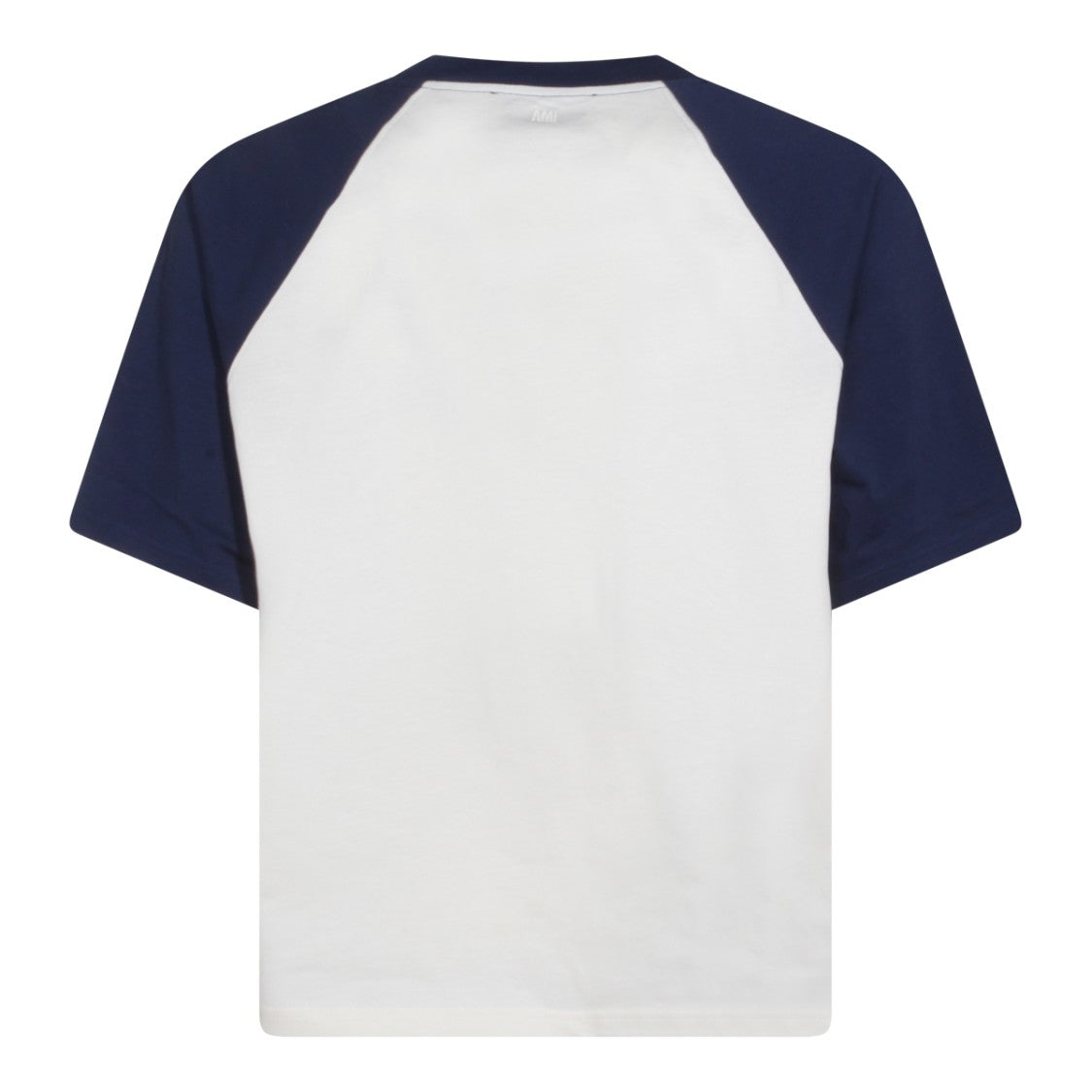 Ami Paris White & Blue Cotton T-Shirt