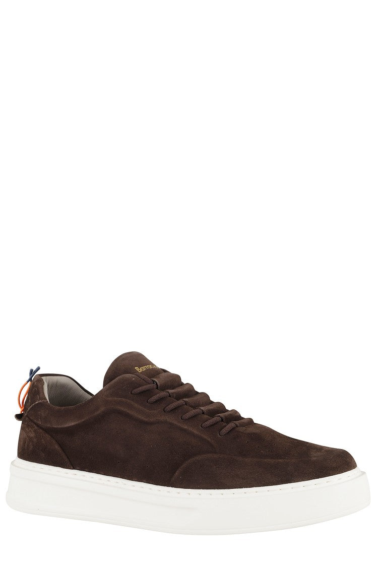 Barracuda Low-Top Brown Suede Sneakers