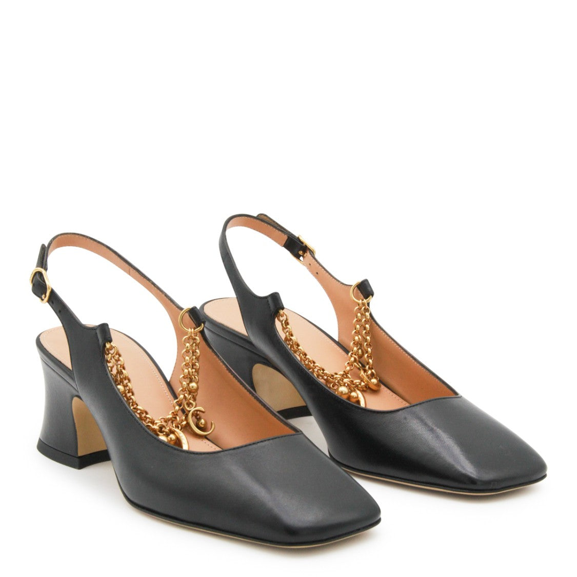 Chloé Black Leather Pumps