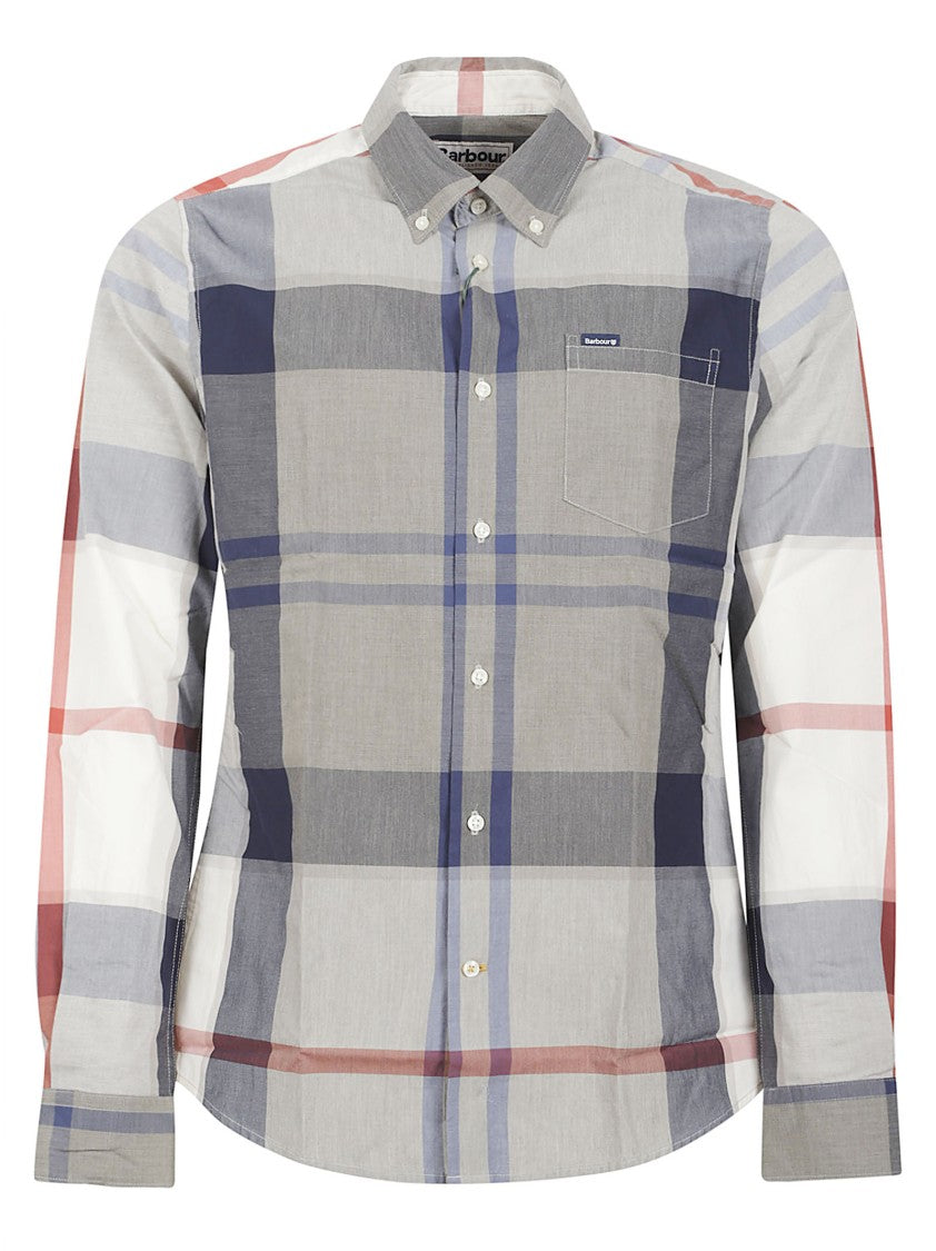 Barbour Checkered Button-Down Shirt With Chest Pocket
