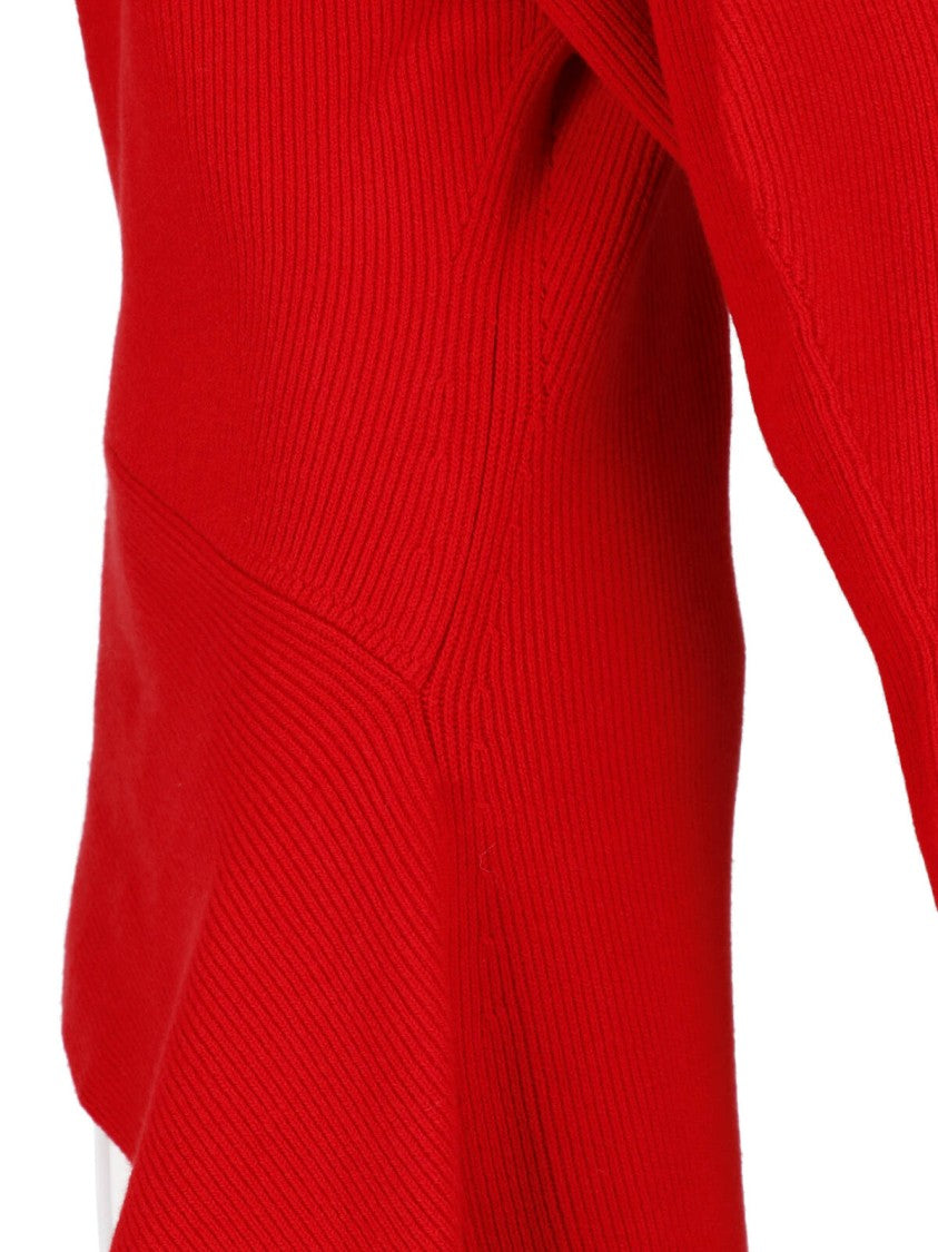Givenchy Knit Midi Dress In Cashmere With Asymmetrical Hem