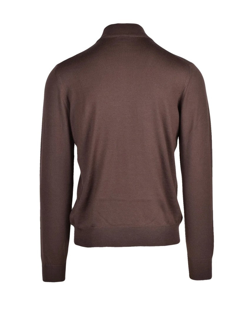 Gran Sasso Fitted Turtleneck Sweater In Smooth Virgin Wool