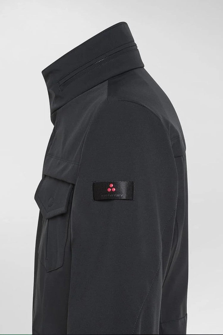 Peuterey Black Technical Nylon Zip-Up Jacket