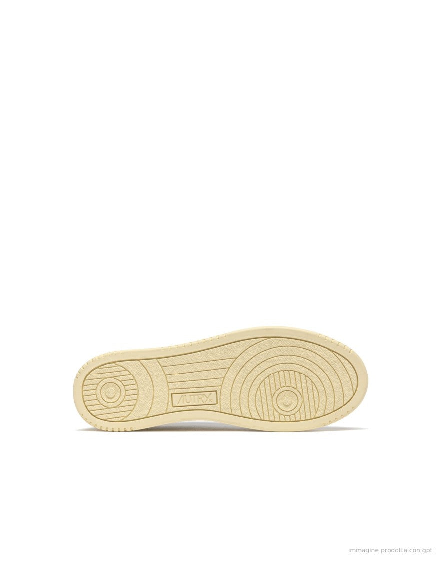 Autry White Leather Suede Medalist Sneakers