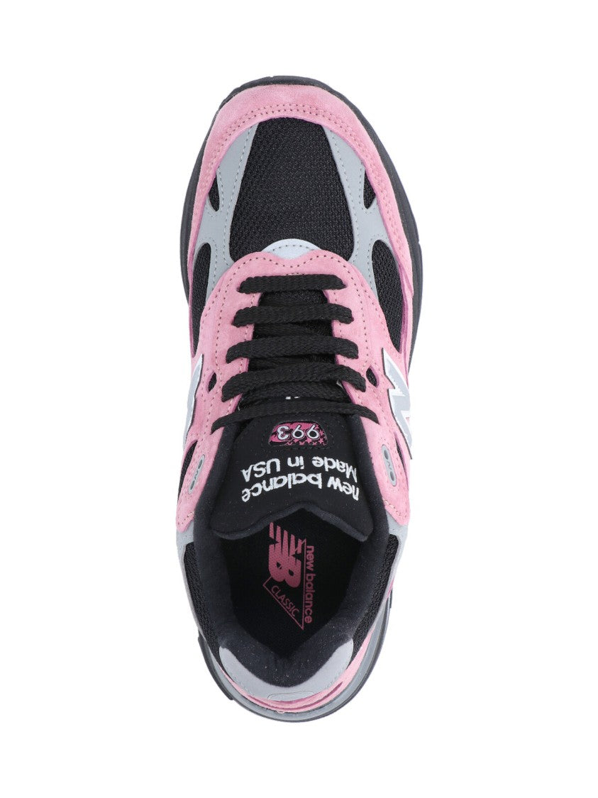 New Balance Pink Sneakers With Classic Lace-Up Design