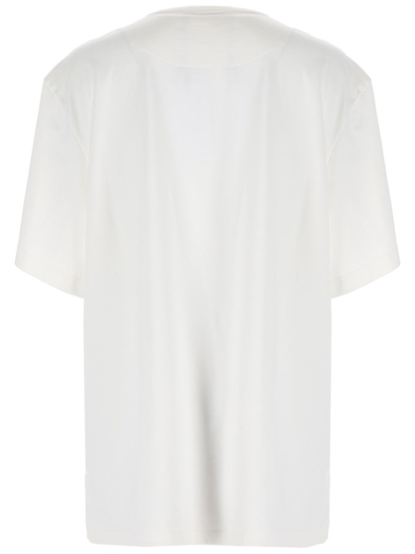 The Attico Logo Cotton Asymmetrical T-Shirt