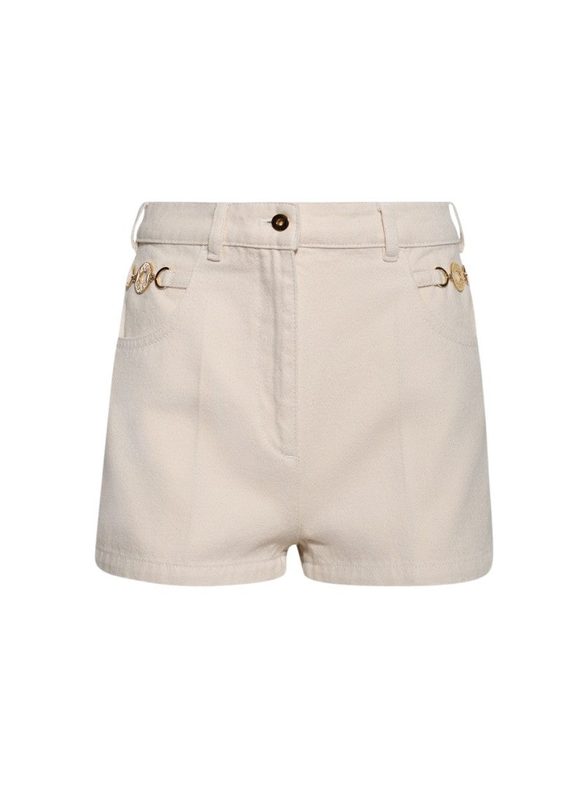 Patou Embellished Shorts Natural