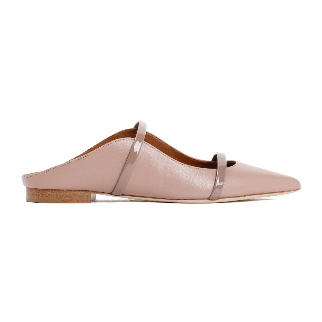 Malone Souliers Nude Leather Maureen Flats