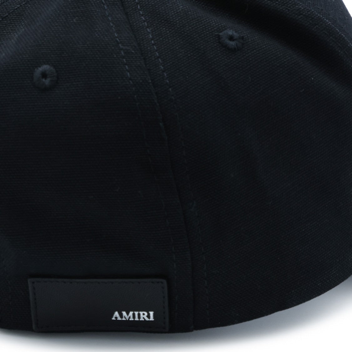 Amiri Black Embroidered Cotton Baseball Hat