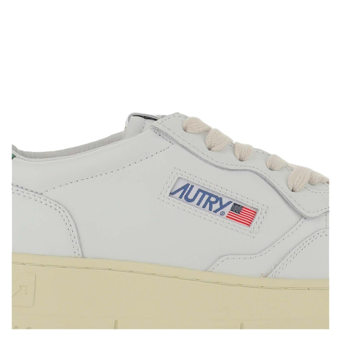 Autry Low-Top Leather Sneakers With Perforated Design