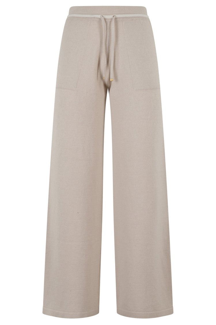 Eleventy Wide-Leg Wool Jogger Pants