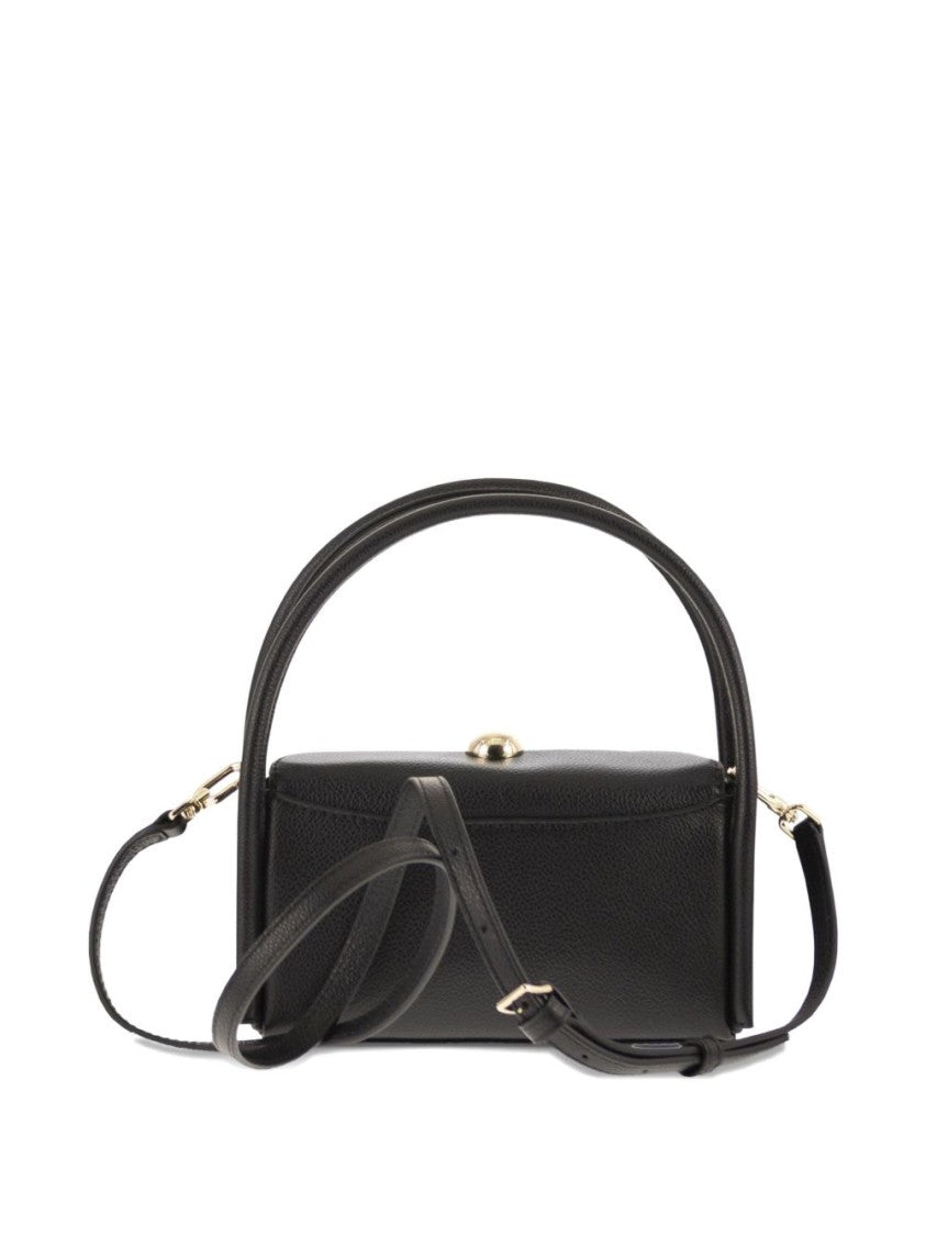 Furla Textured Leather Handbag With Structured Handle