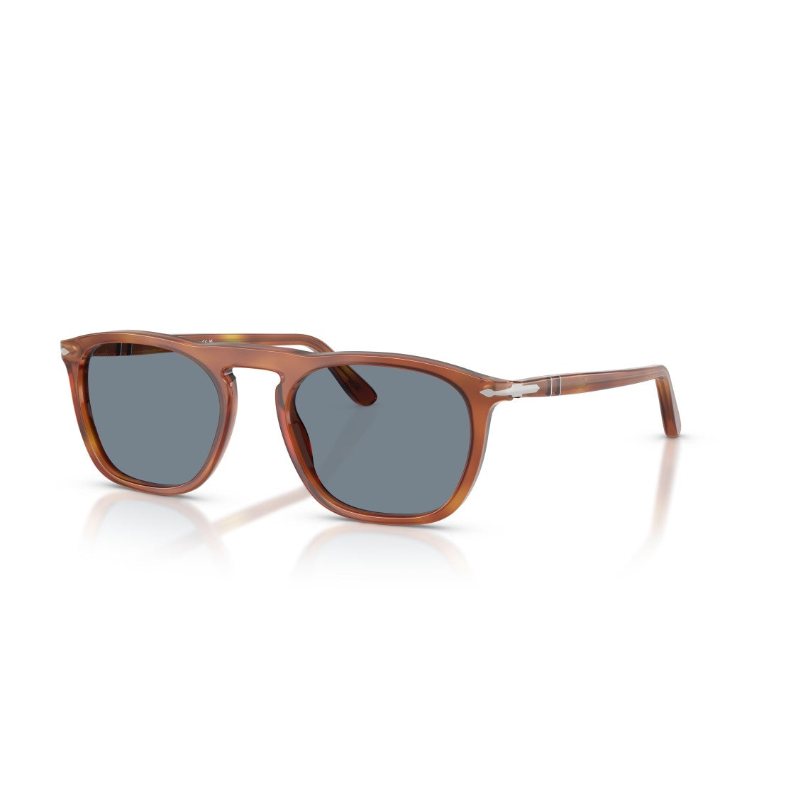 Persol 0Po3391s Translucent Brown Acetate Square Frame Sunglasses
