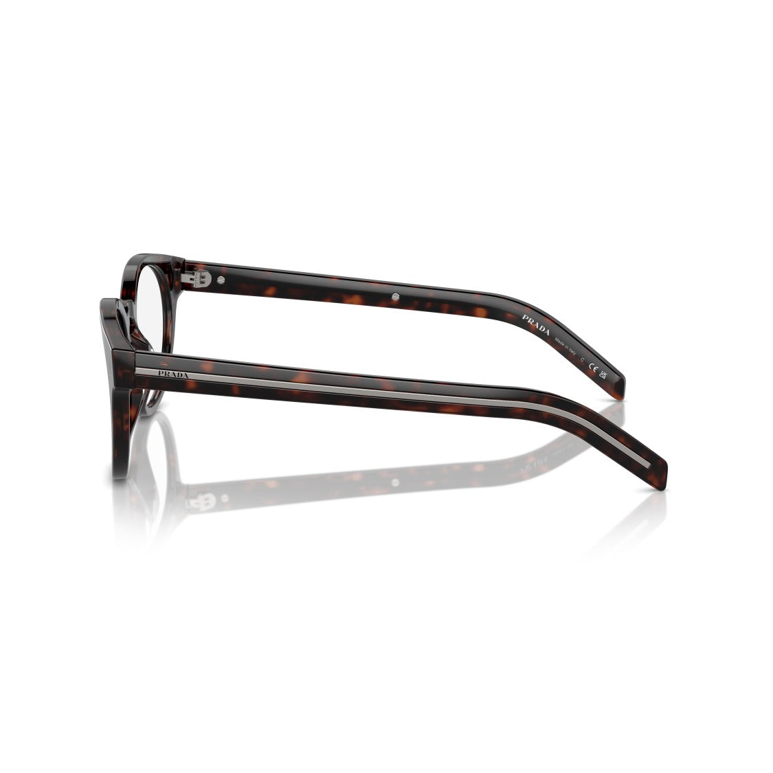 Prada 0Pr A14v Round Tortoiseshell Acetate Eyeglasses