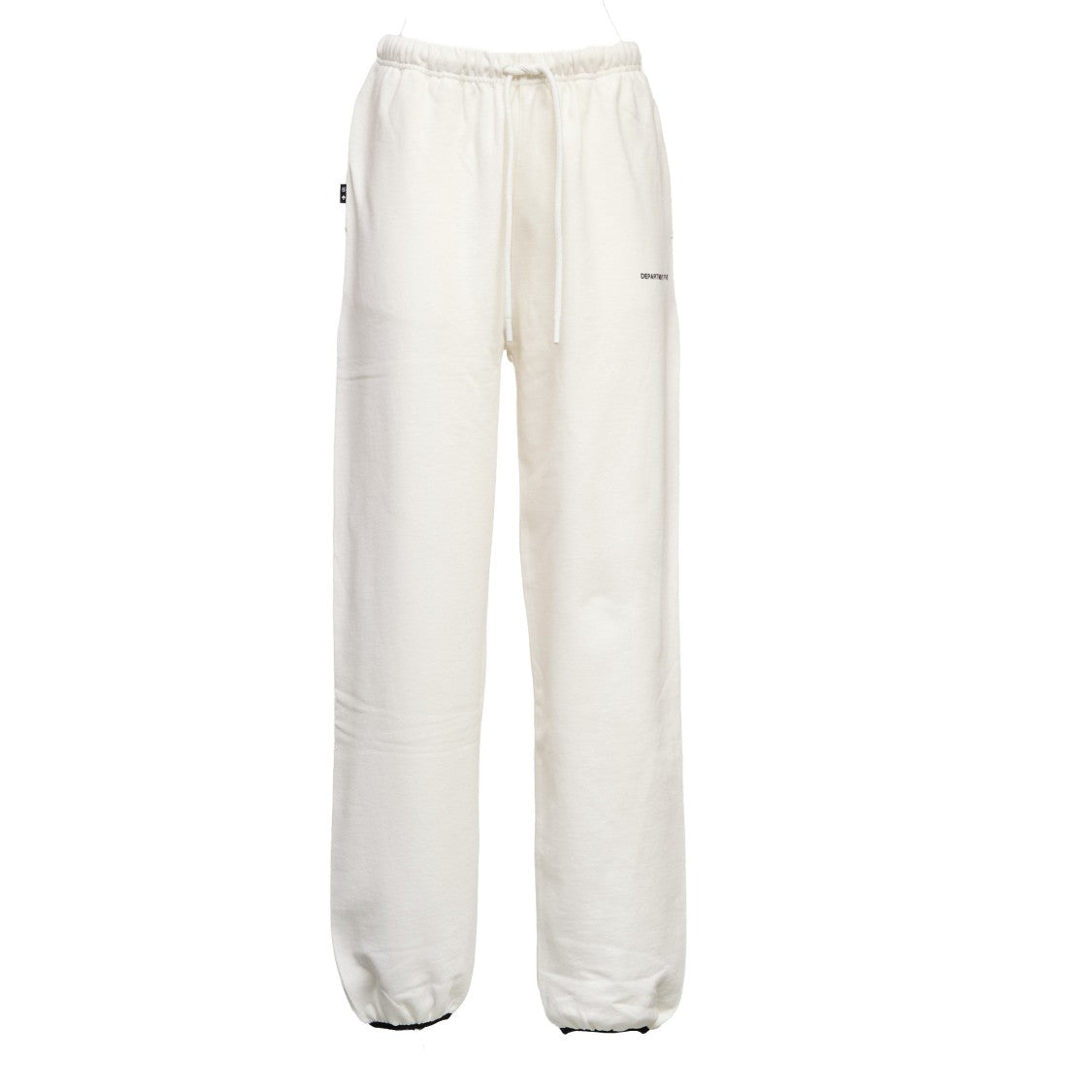 Department 5 Casual White Track Pants Drawstring Waist