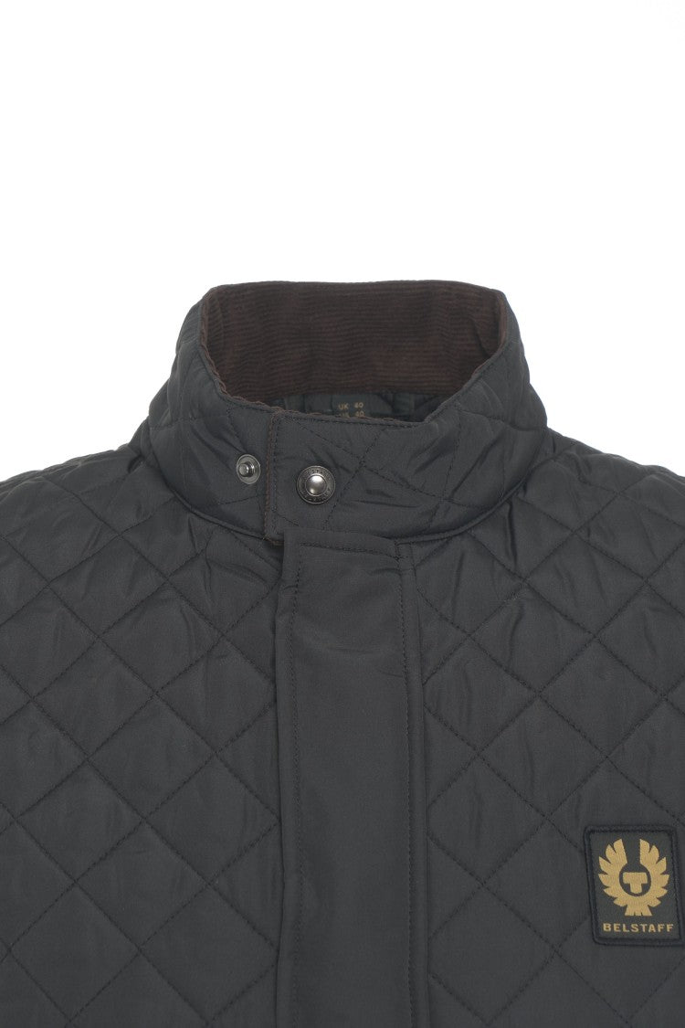 Belstaff Diamond-Quilted Gilet With High Collar And Signature Logo