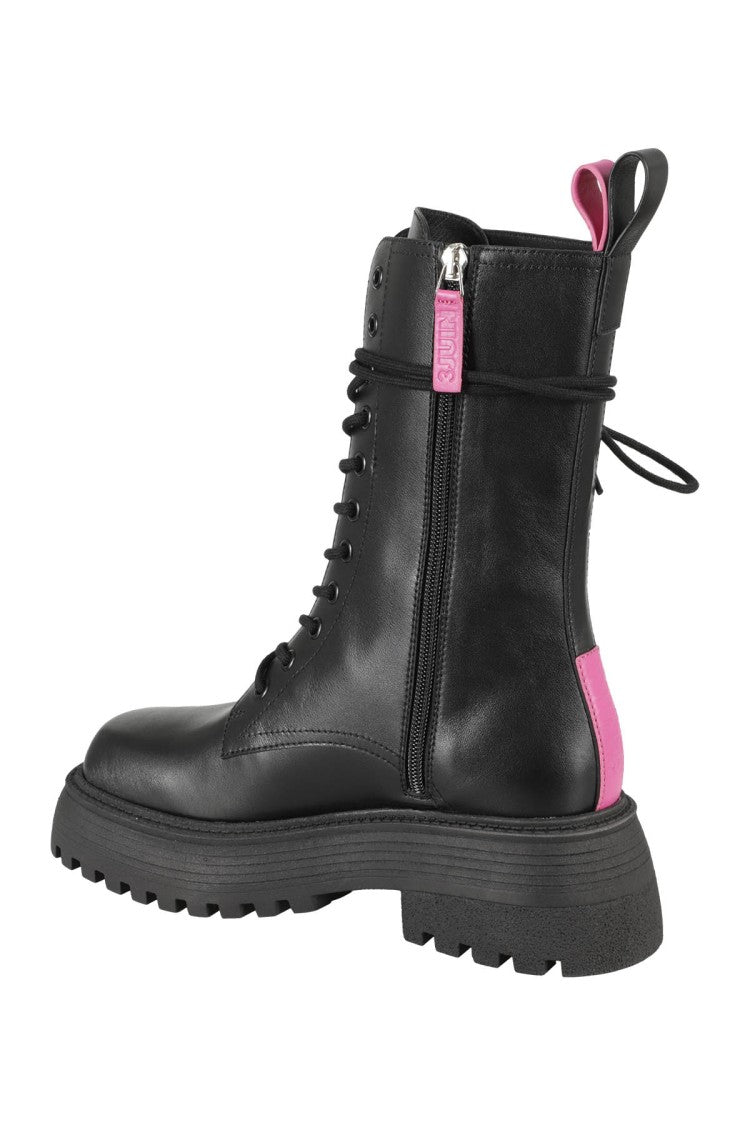 3Juin Black Leather Dede 020 Boots
