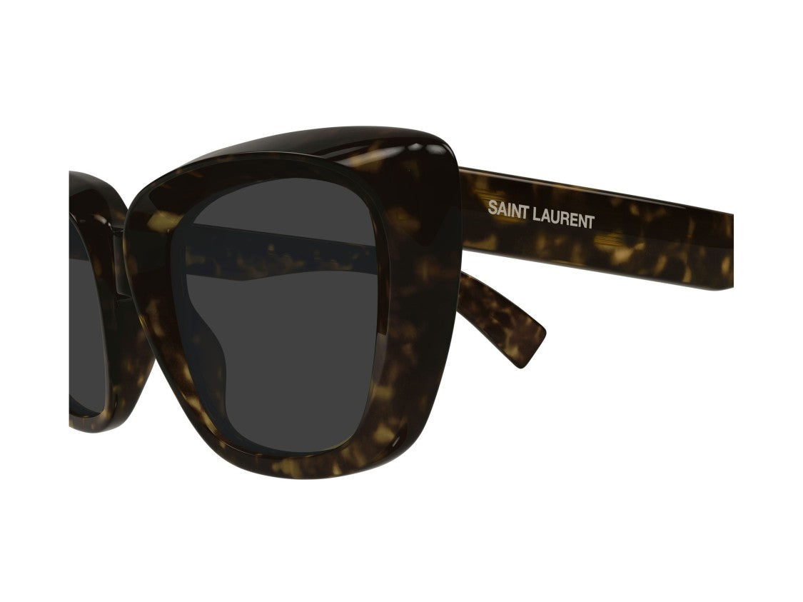 Saint Laurent Sl 857 Bold Tortoiseshell Oversized Square Sunglasses