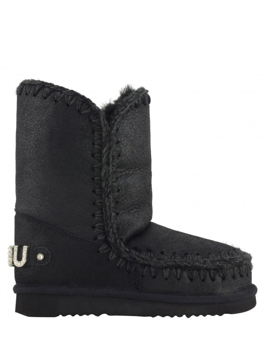 Mou Eskimo 24 Rhinestones Logo Boots