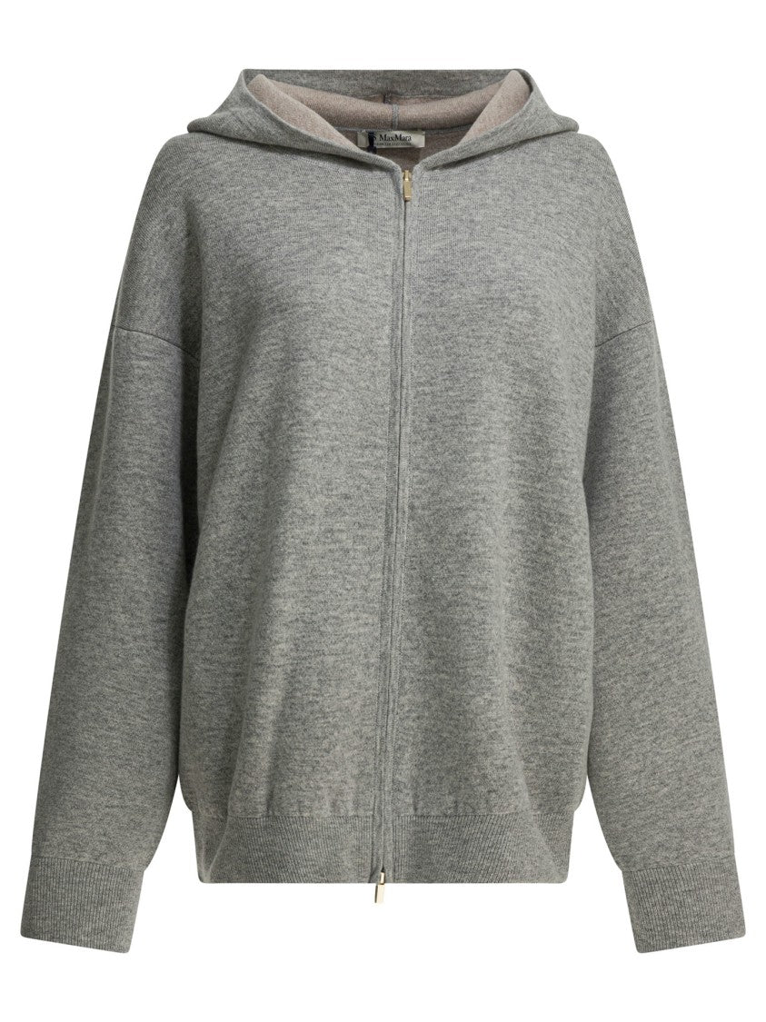 Max Mara Wool And Cashmere Zipper Sweater